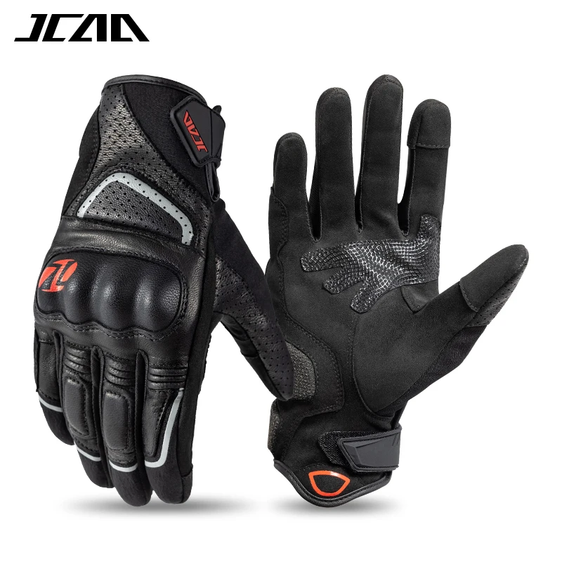 Motorcycle Glove Knuckle - Летние кожаные мотоциклетные перчатки для мужчин