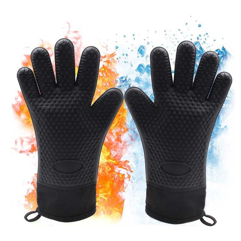 Oven Mitt Silicone - Силиконовые перчатки для духовки, термостойкие длинные