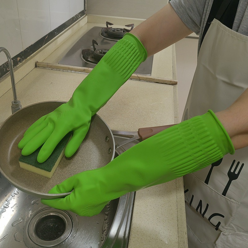 1 пара удлиненных силиконовых  – обзор и цена Rubber Glove Cleaning