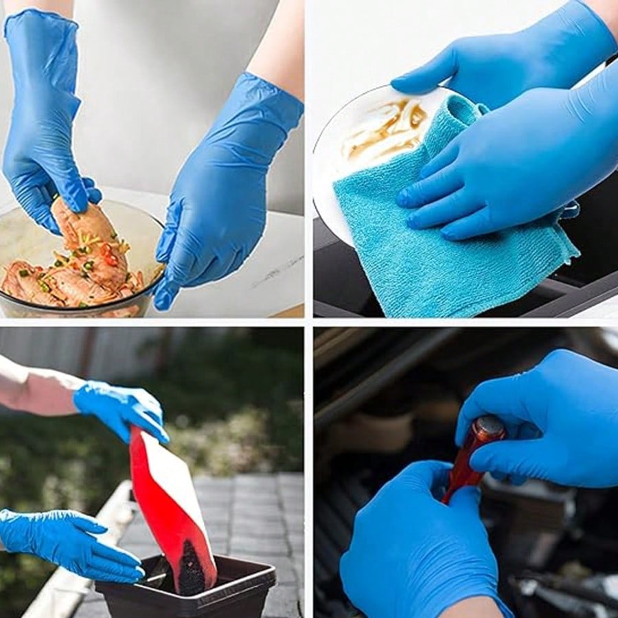 100 шт. прочных одноразовых ни – обзор и цена Rubber Glove Cleaning