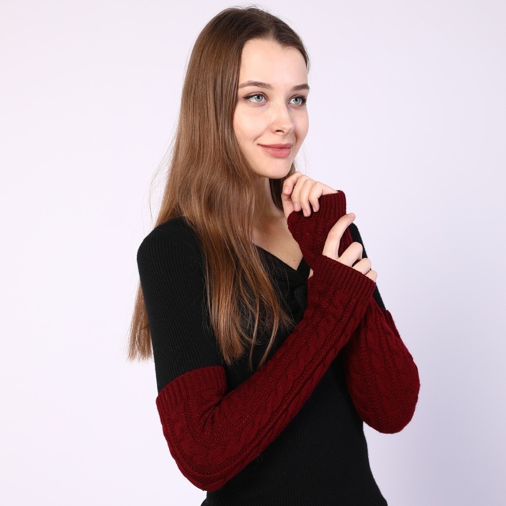 Повседневные однотонные перчат – обзор и цена Fingerless Glove Knit