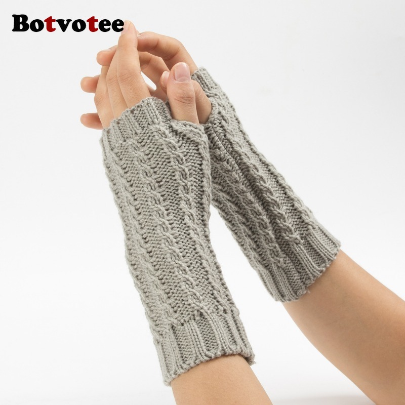 Botvotee Y2k зимние перчатки с – обзор и цена Fingerless Glove Knit