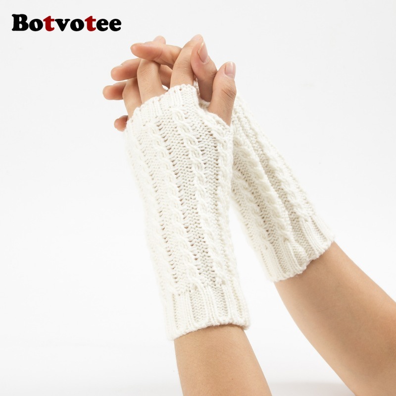 Botvotee Y2k зимние перчатки с – обзор и цена Fingerless Glove Knit